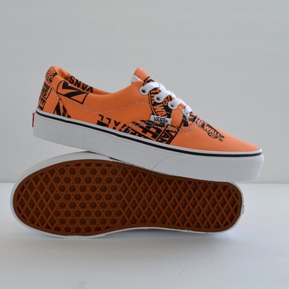 Vans era tangerine sneaker shoes graphics orange neon canvas new tangerine ๐ - Picture 6 of 8